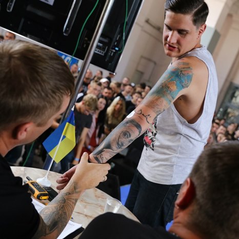 alt= Международный фестиваль татуировки в Киеве «Tattoo Collection» 2014
