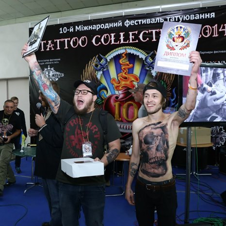 alt= Международный фестиваль татуировки в Киеве «Tattoo Collection» 2014