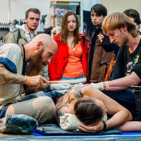 alt= Международный фестиваль татуировки в Киеве «Tattoo Collection» 2014