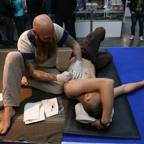 alt= Международный фестиваль татуировки в Киеве «Tattoo Collection» 2014