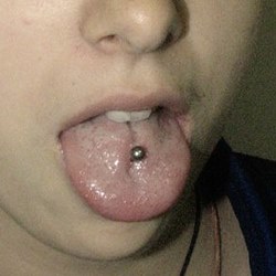 Tongue piercing