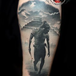 черно белая